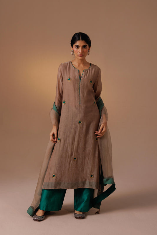 Avanti Color Block - Beige Green