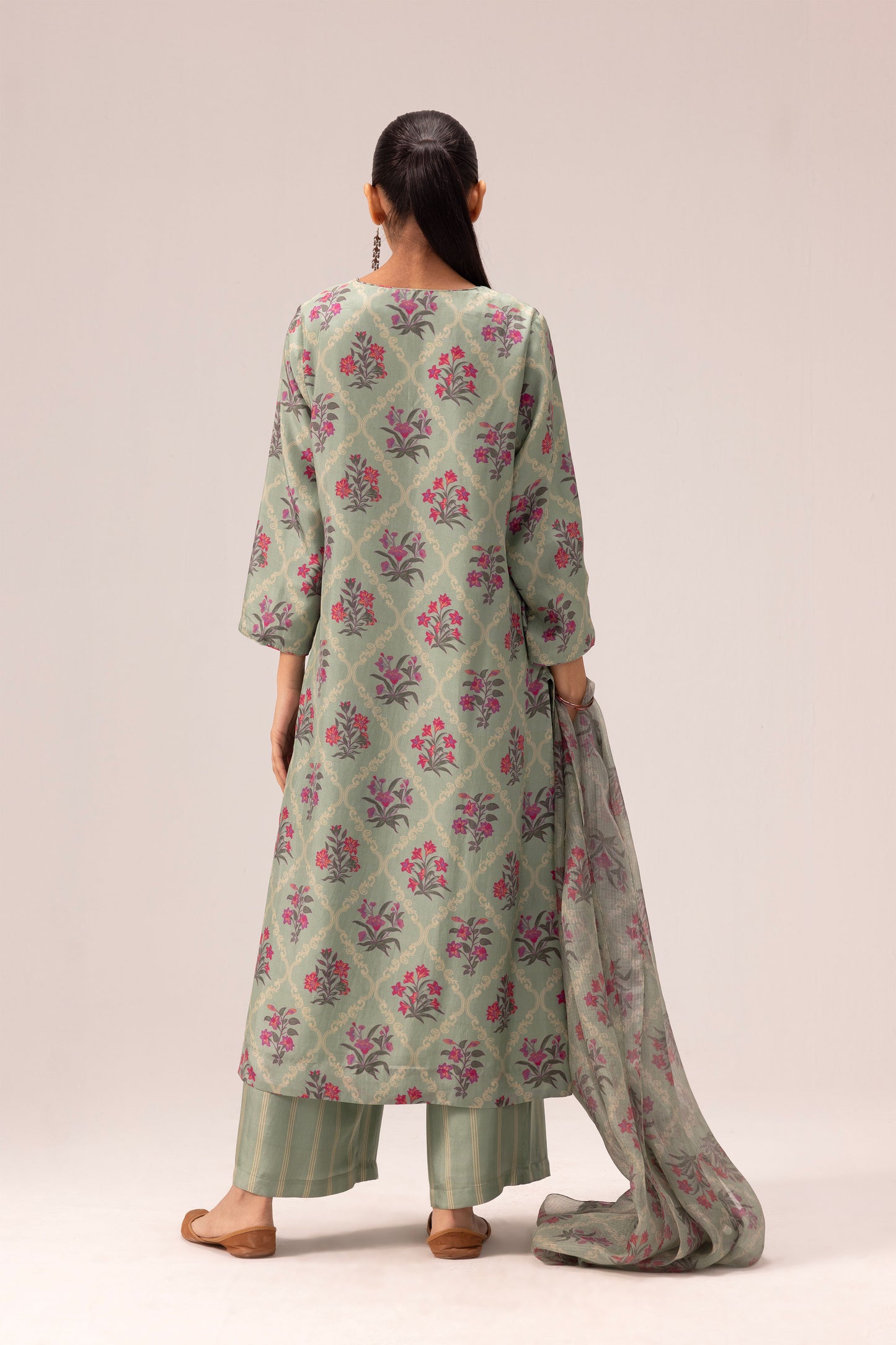 Amelia Kurta Set of 3 Sage Green
