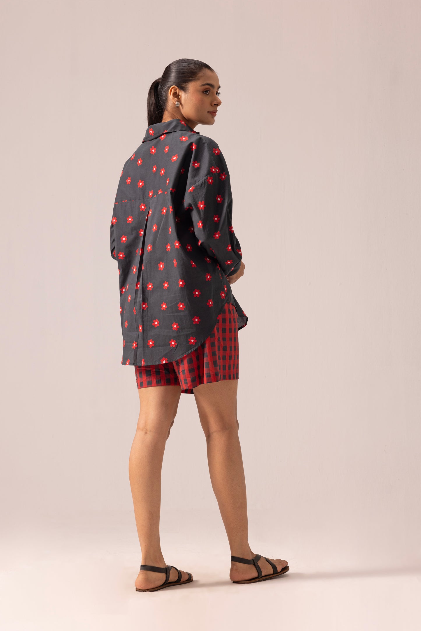 Luna Shirt and Pant Set Black