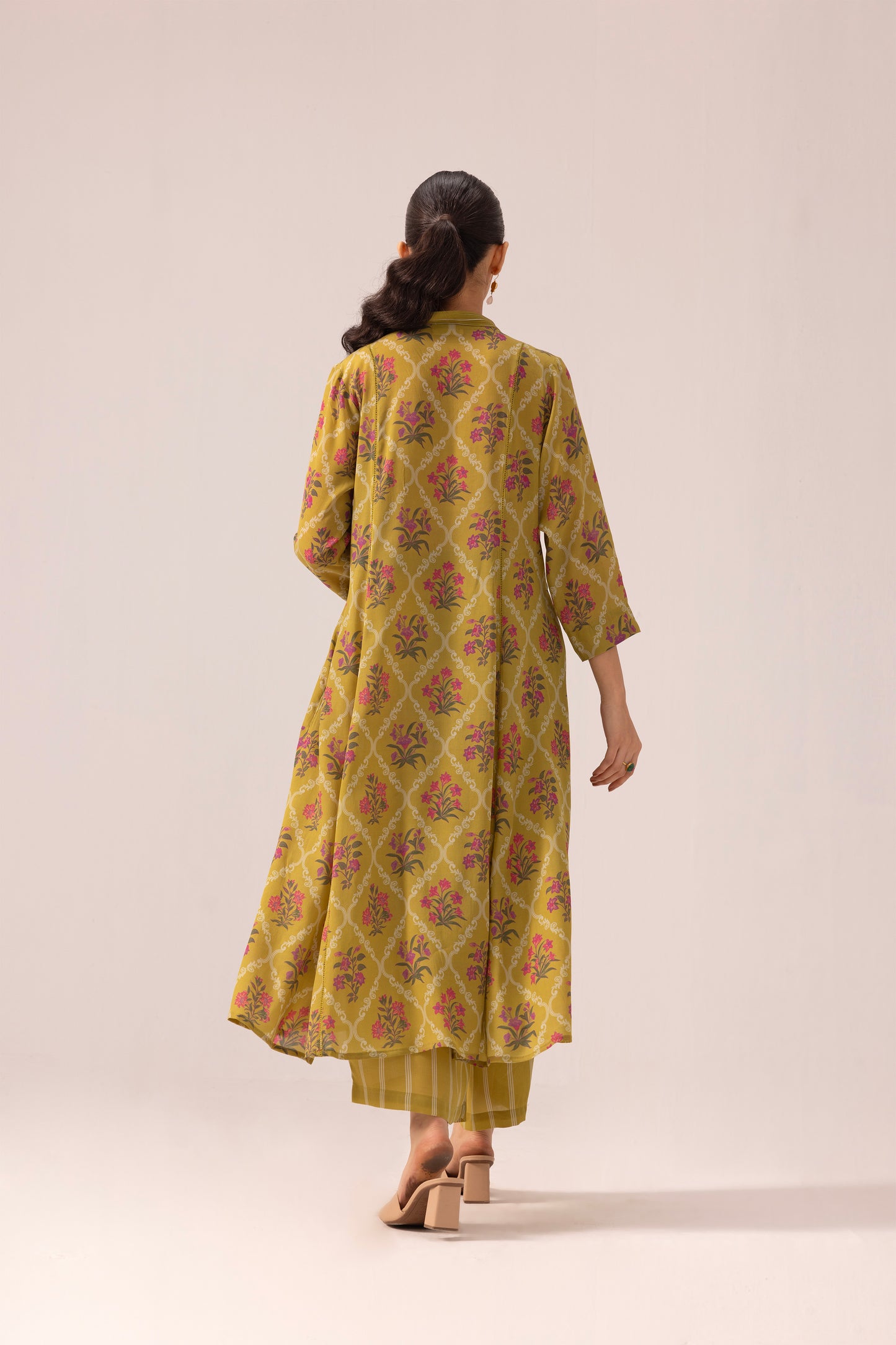 Thea Kurta Pant Set Olive