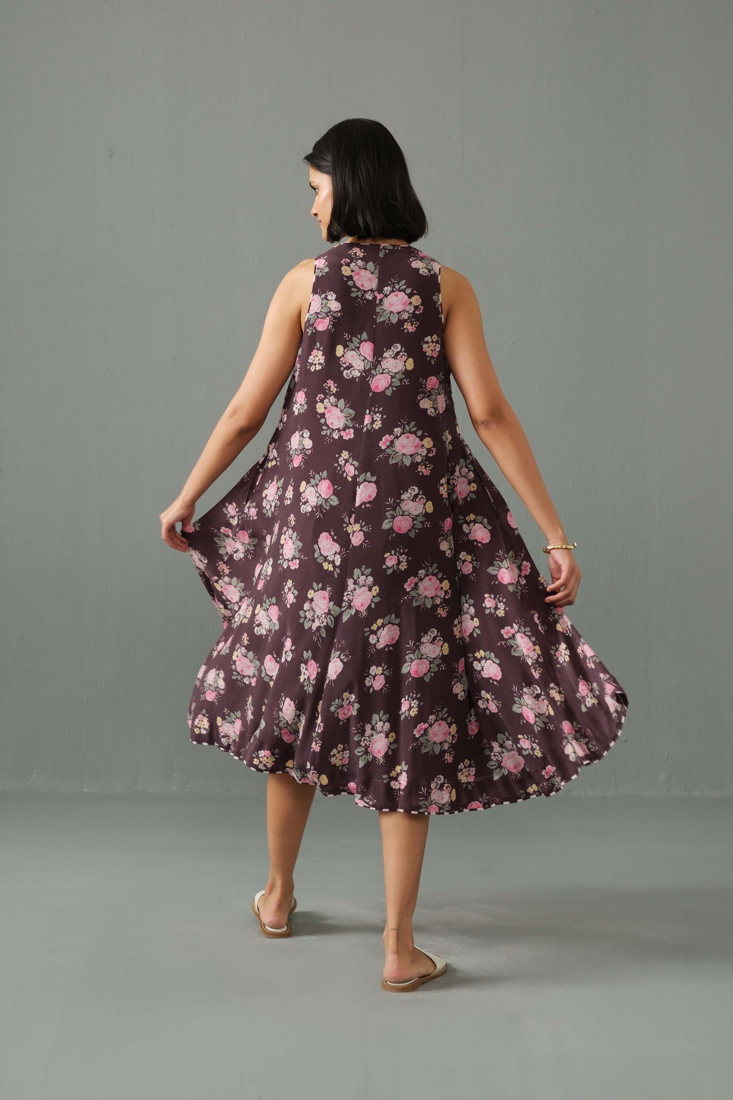 Orchid Dress Brown