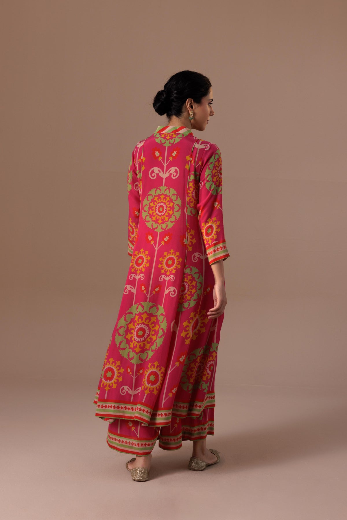 Thea Kurta Set - Suzani Pink
