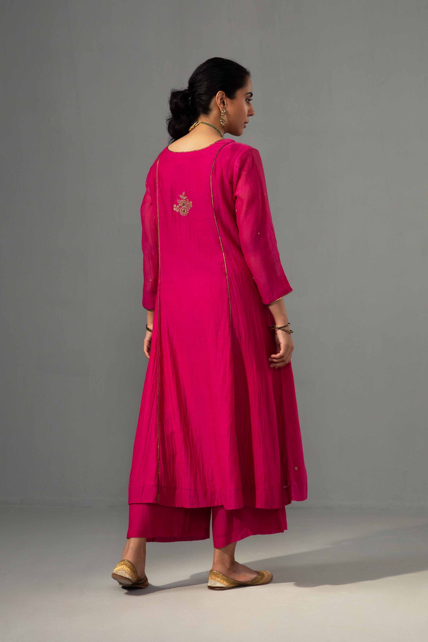 Noor Kurta Dupatta Set Fuschia