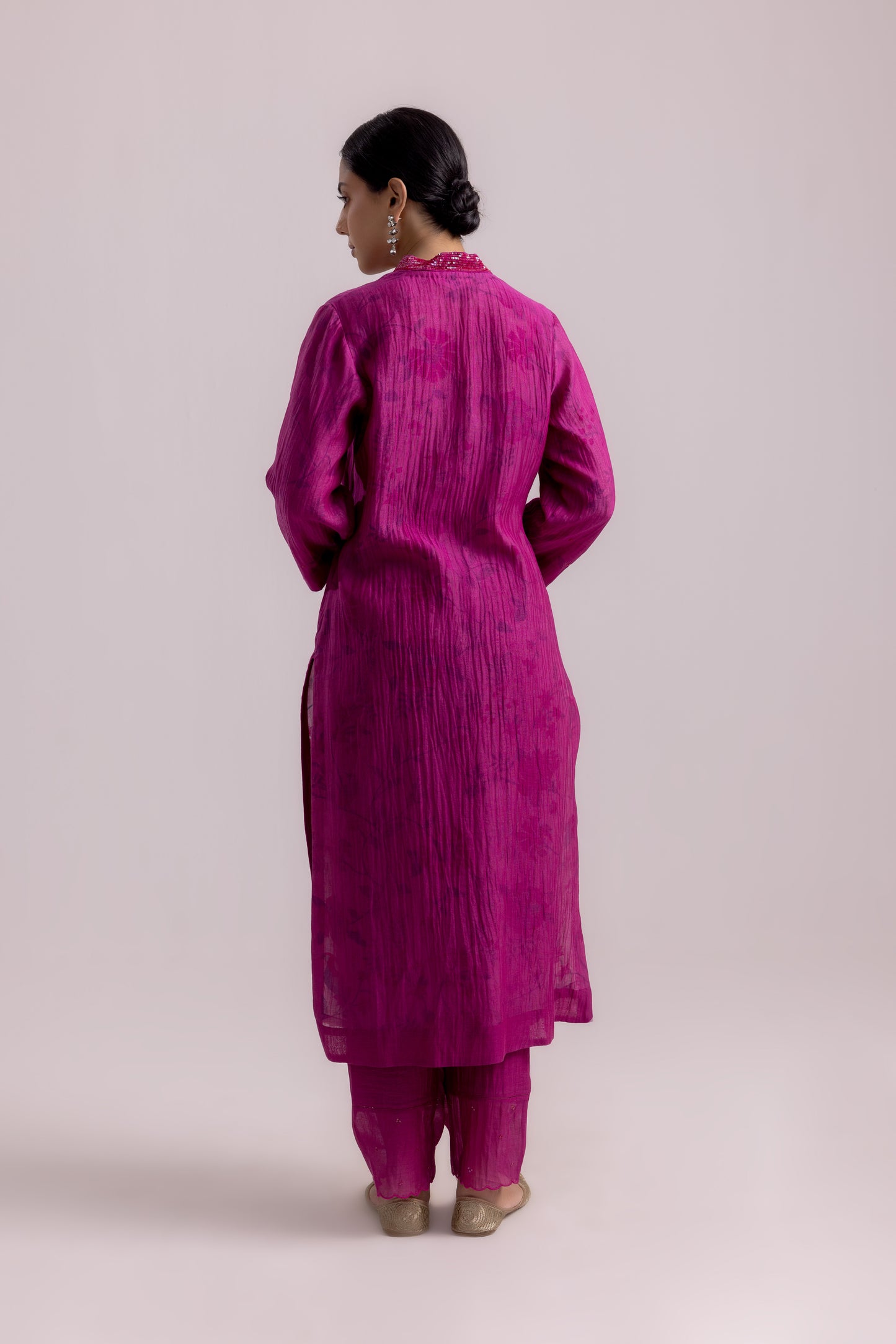 Farah Kurta Dupatta Set Magenta