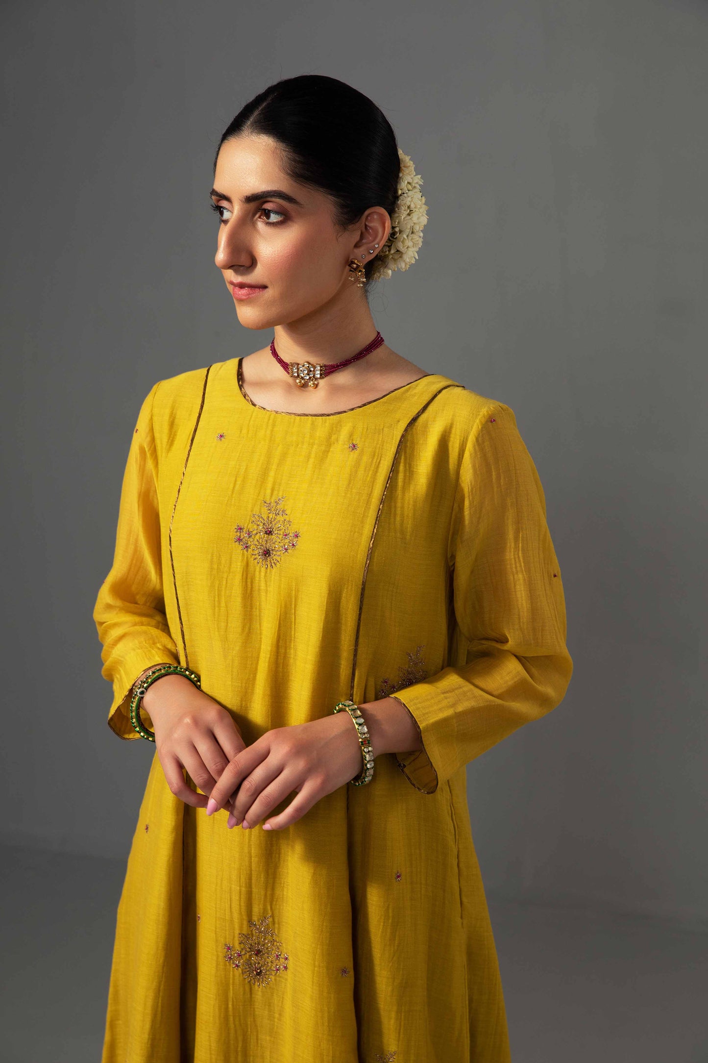 Noor Kurta Dupatta Set Yellow