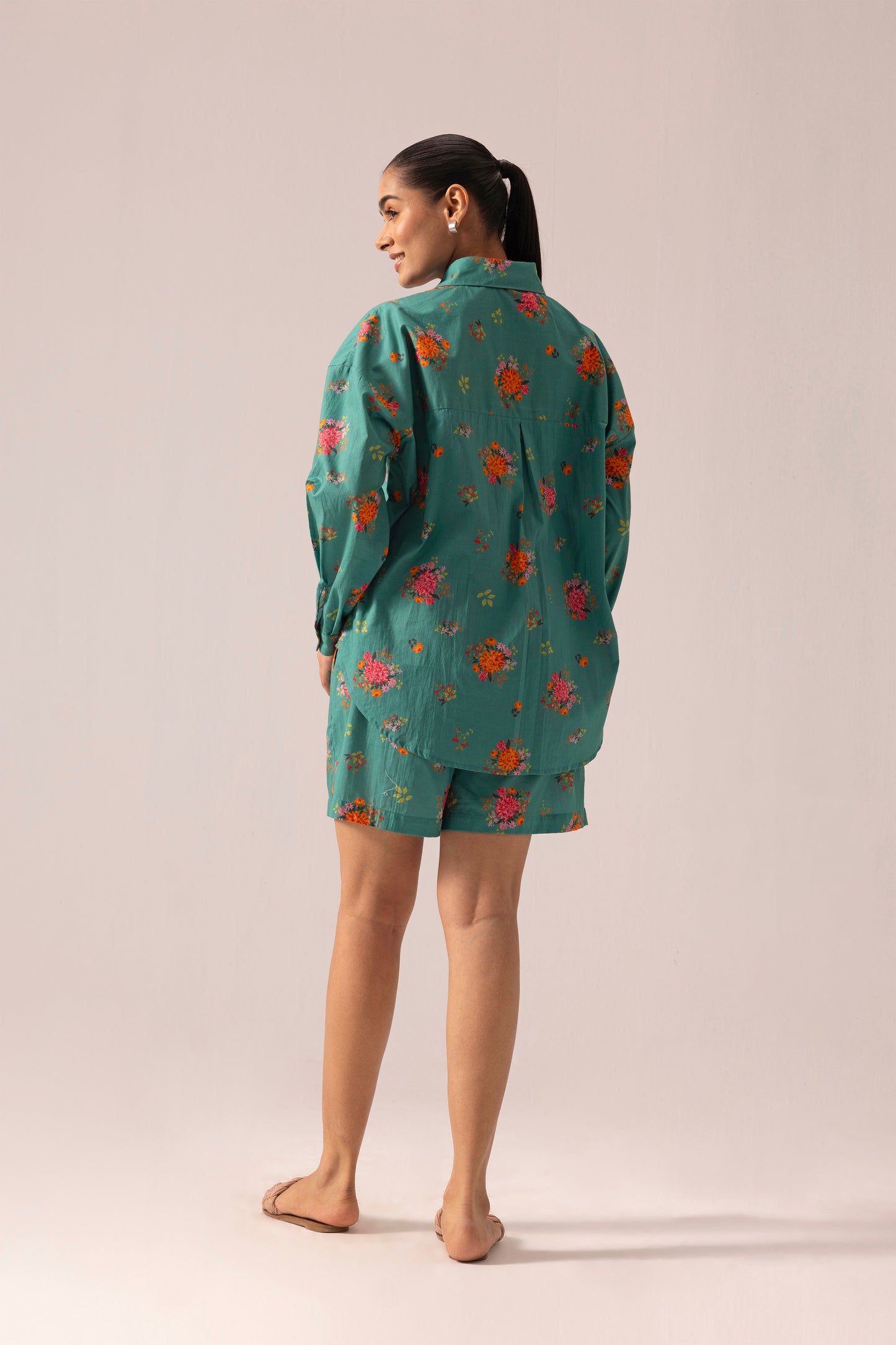 Luna Shirt and Pant Set Green