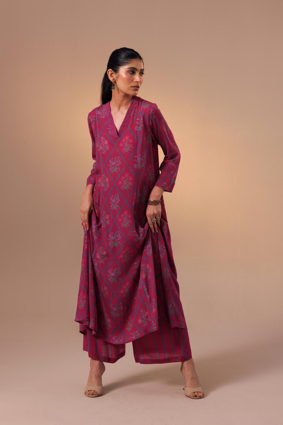 Thea Kurta Set - Hazel Pink