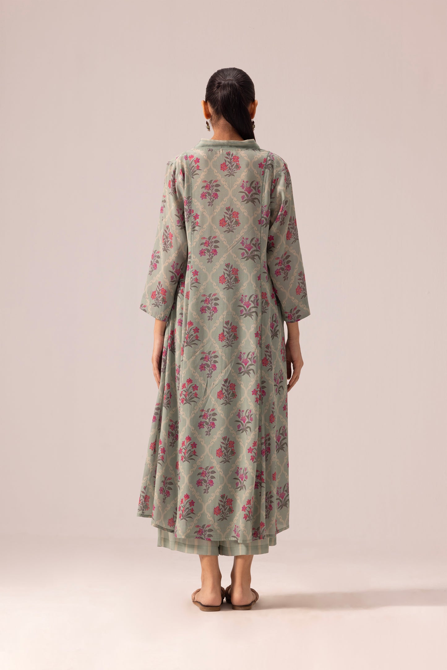 Thea Kurta Pant Set Sage Green