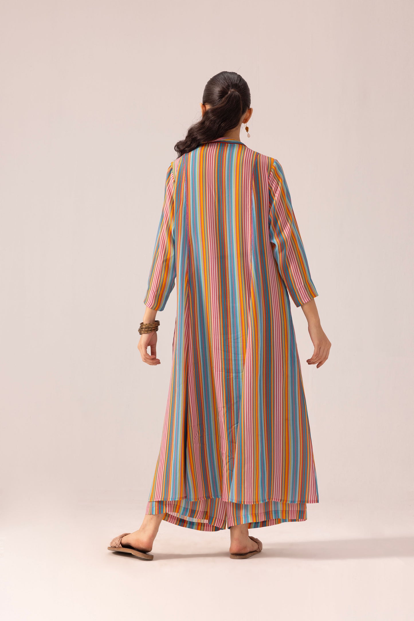Thea Kurta Pant Set Multicolor Strips