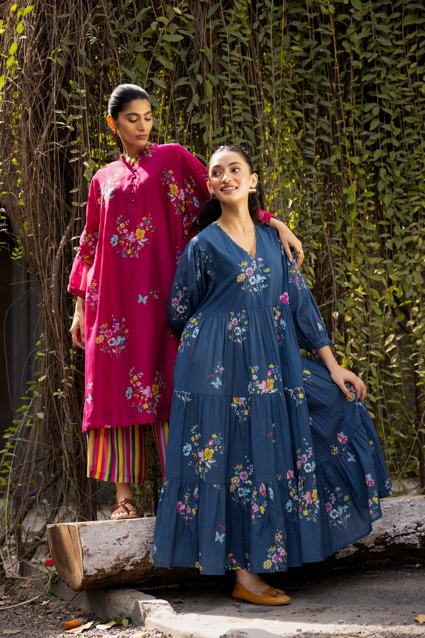 Juhi Kurta Set Magenta