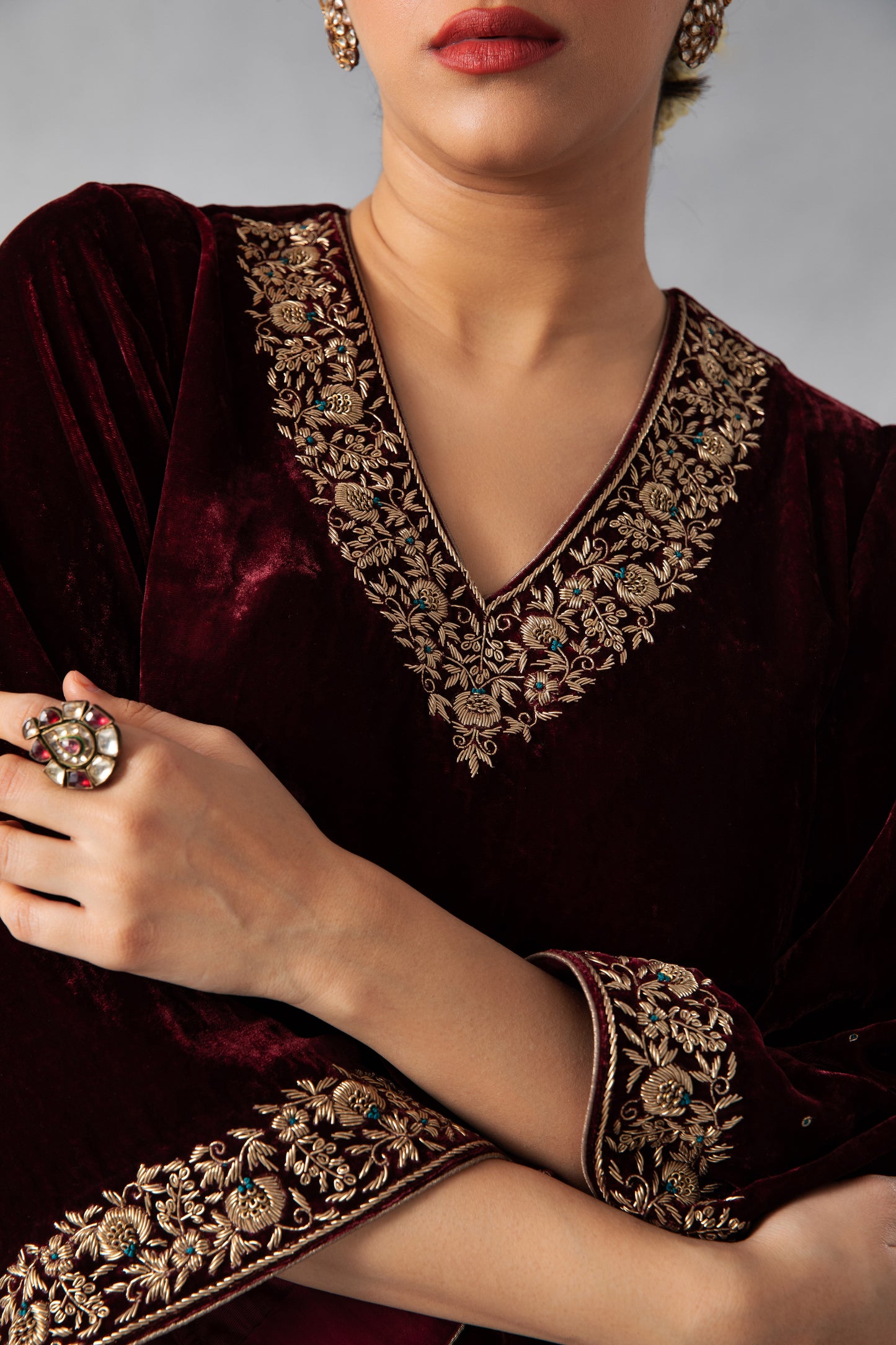 Zoya Kurta Salwar Dupatta Set Black