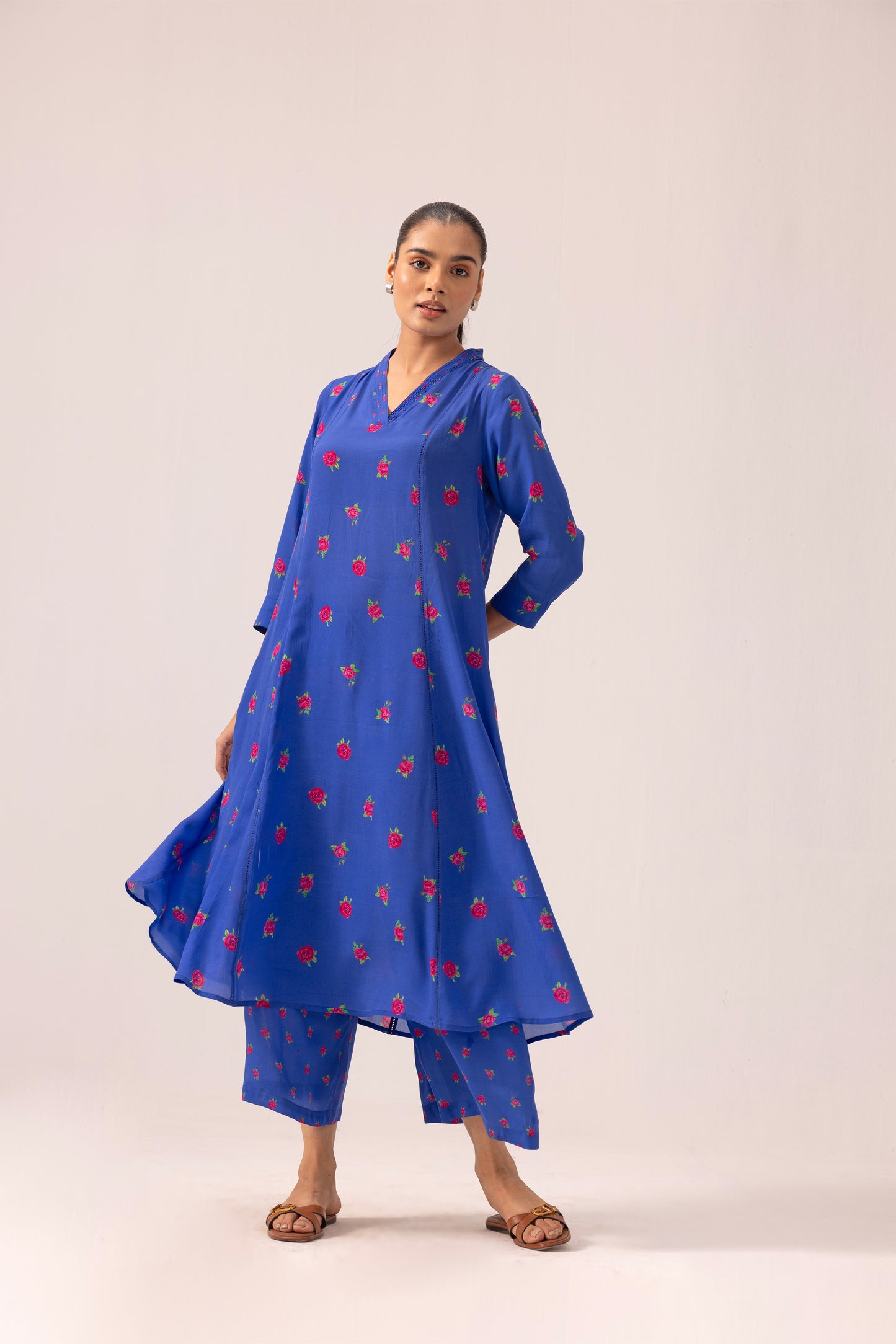 Thea Kurta Pant set Blue