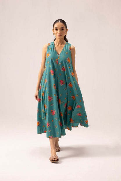 Orchid Dress Green