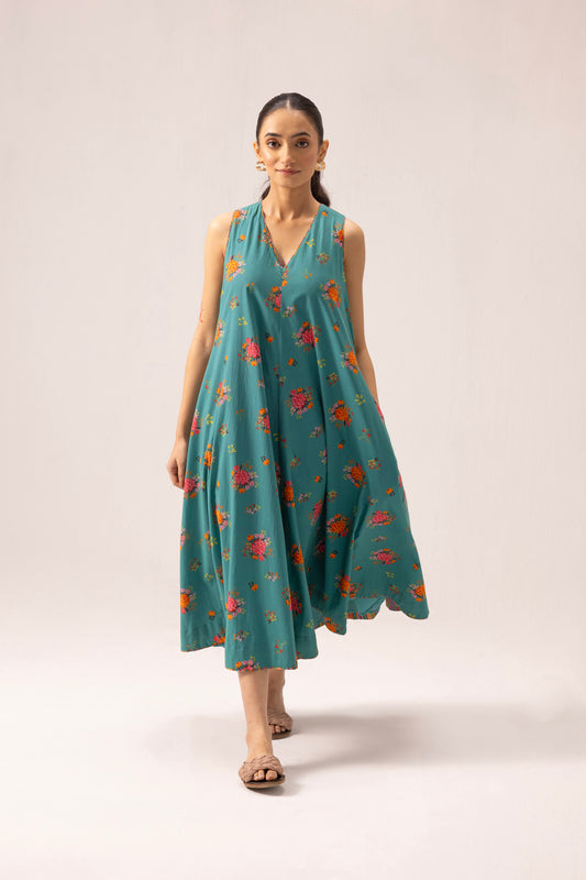 Orchid Dress Green