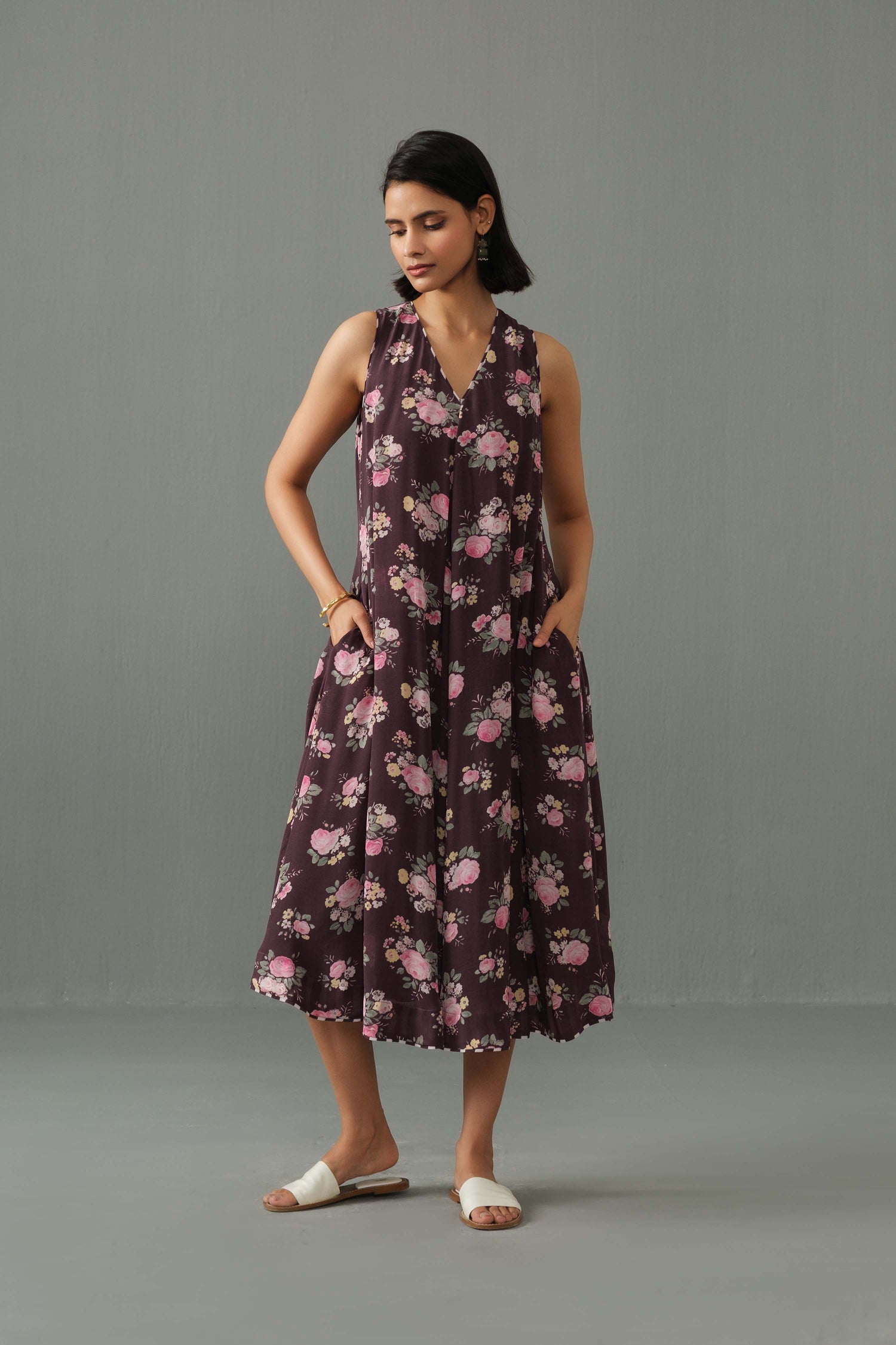 Orchid Dress Brown