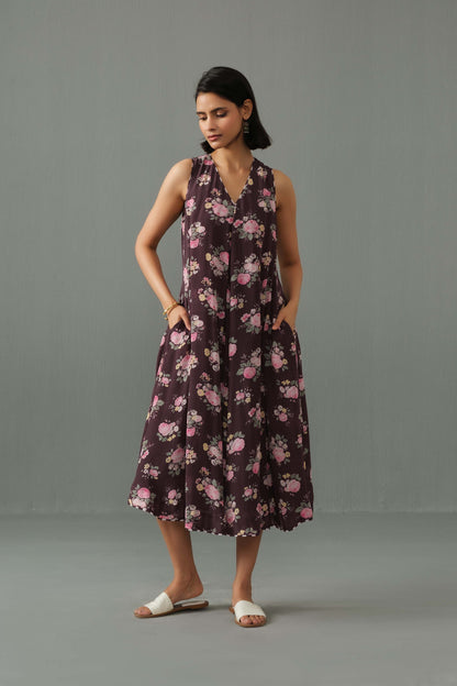 Orchid Dress Brown