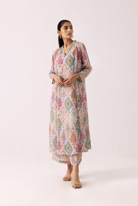 Thea Ikkat Set Pink