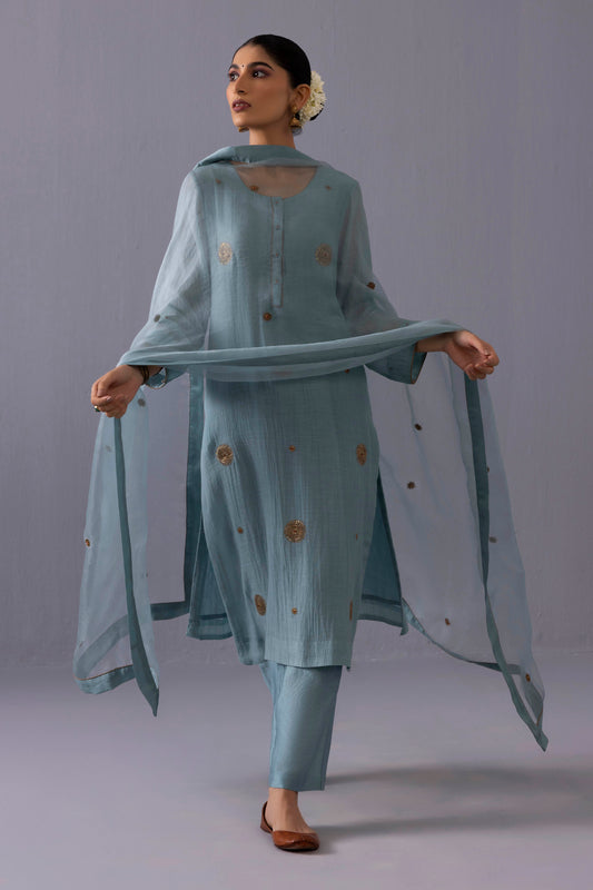 Malti Kurta Set Blue