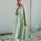 Charlotte Overlay kurta set Green