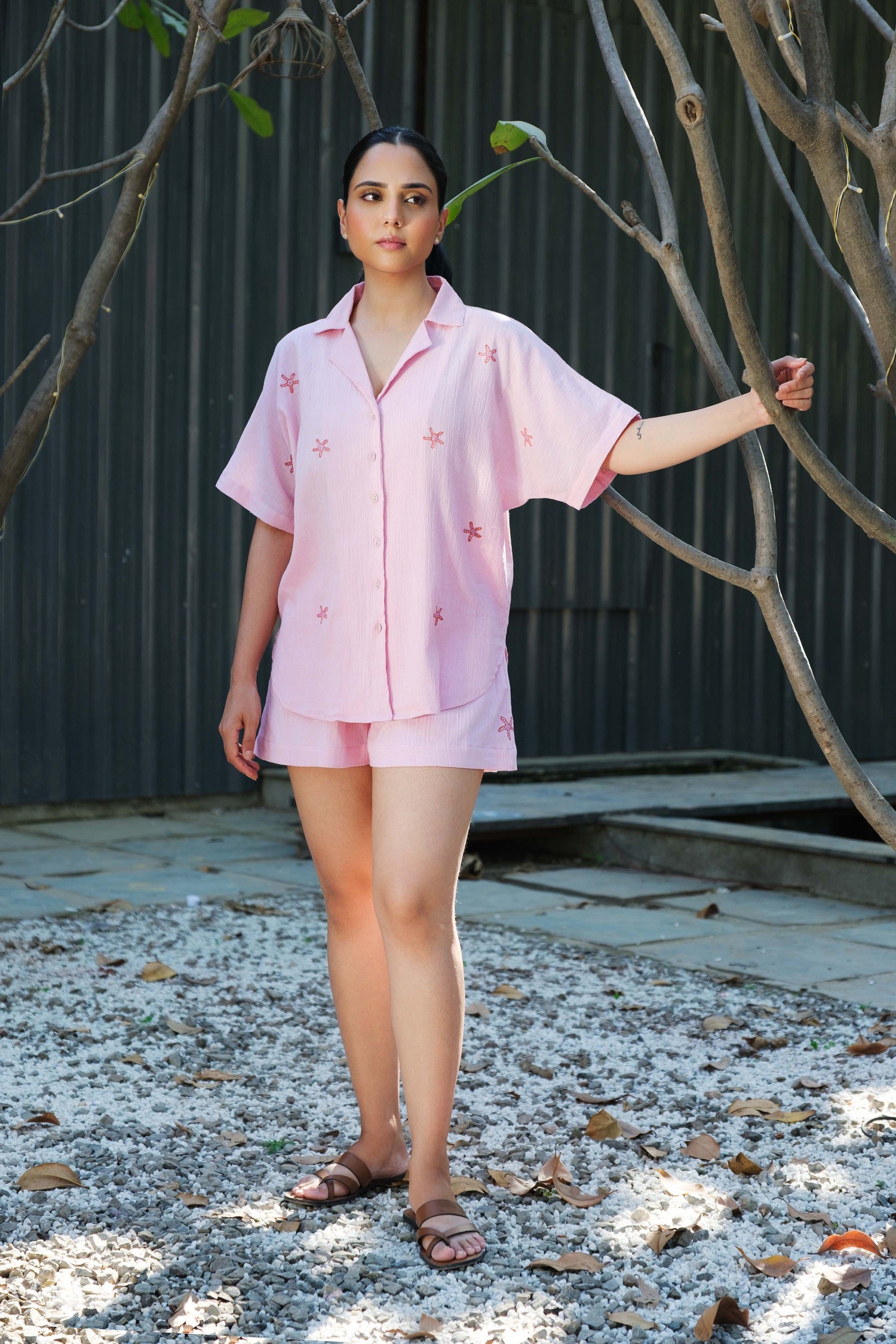 Coral co-ord set pink