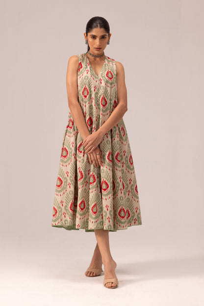 Orchid Dress Off White