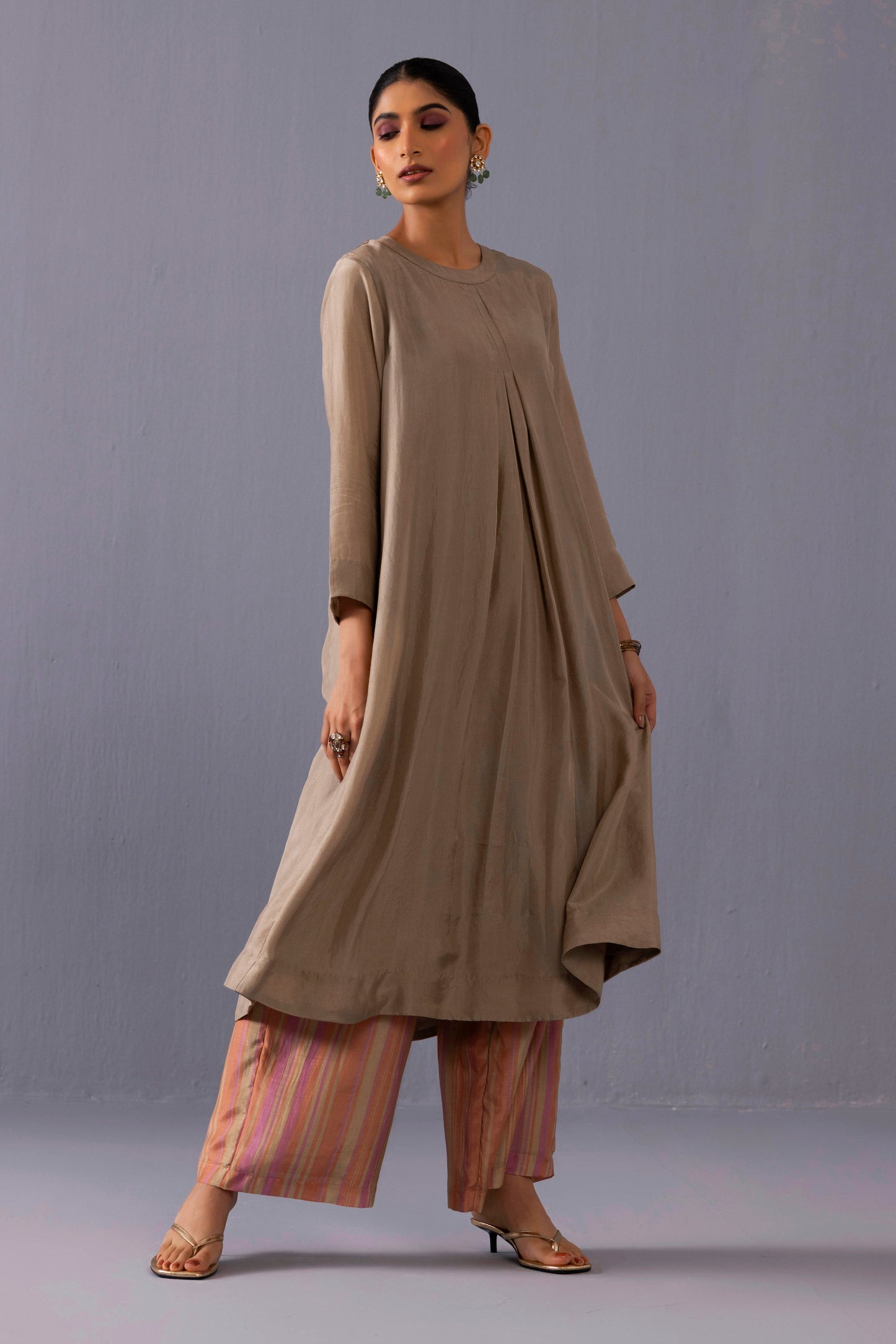Maya Kurta Set Grey