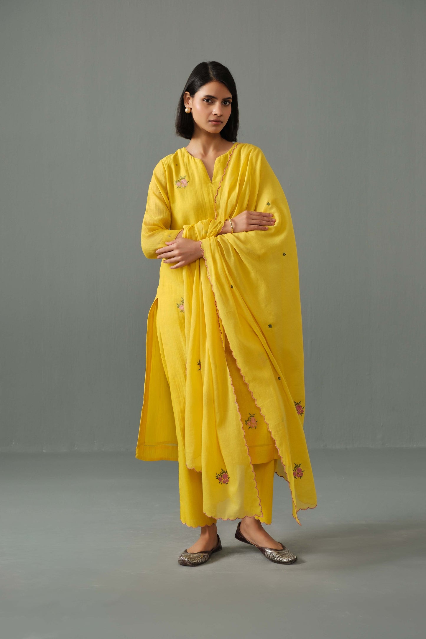 Ella kurta set yellow
