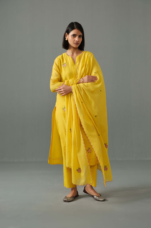 Ella kurta set yellow