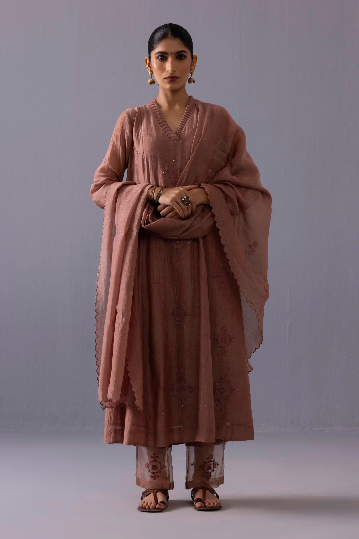 Ankita Kurta Set Brown