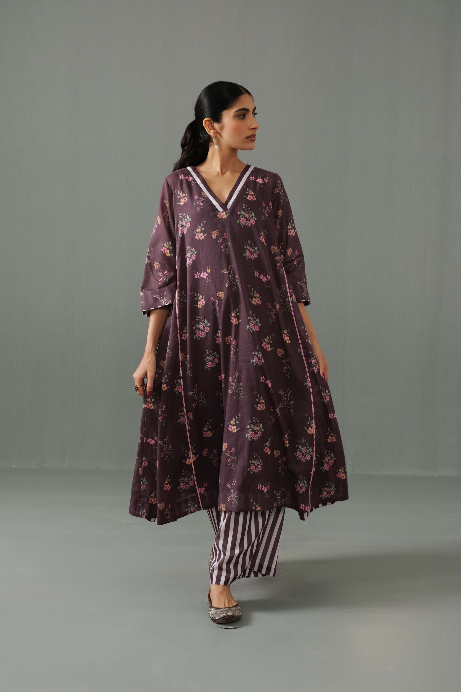 Sagarika kurta set Brown