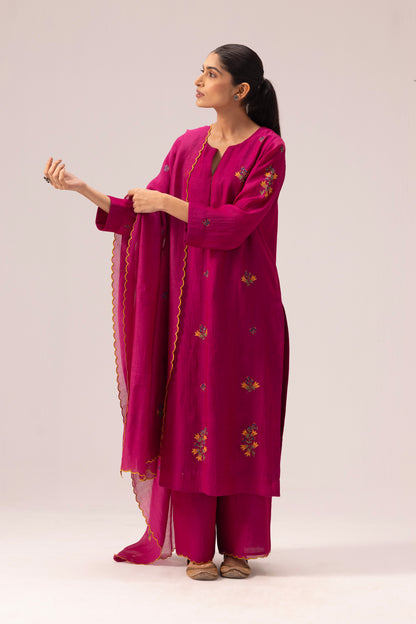Avanti Kurta Dupatta Set Pink