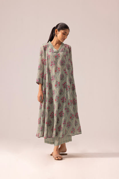 Thea Kurta Pant Set Sage Green