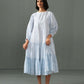 Megan Block Print Dress Blue
