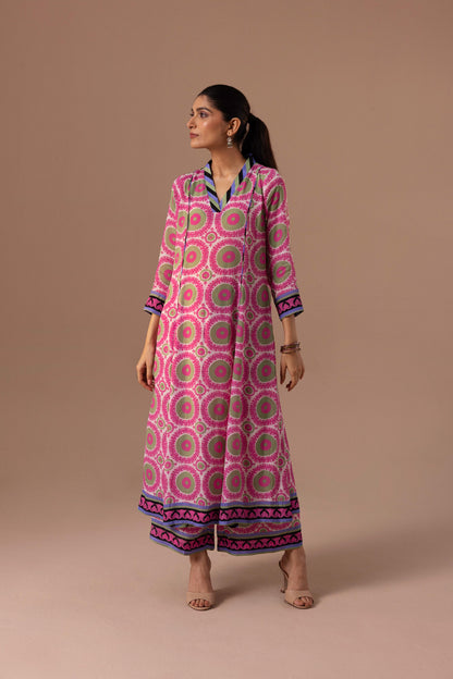 Thea kurta set - Suzani green