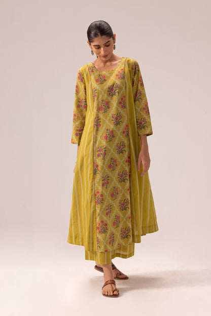 Sana Kurta Set Olive Green
