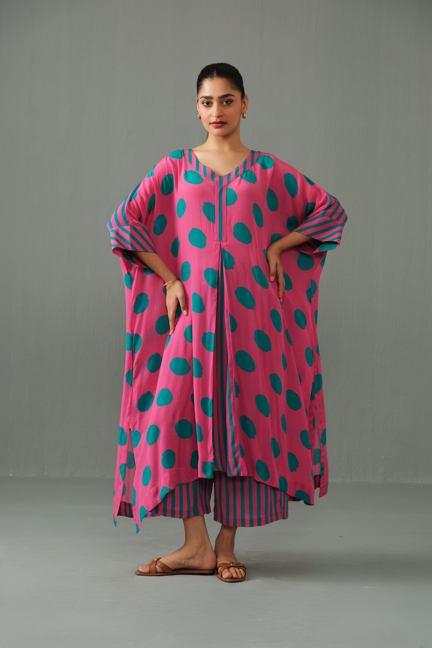 Bella kaftan set Green