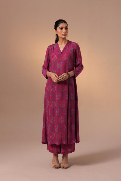 Thea Kurta Set - Hazel Pink