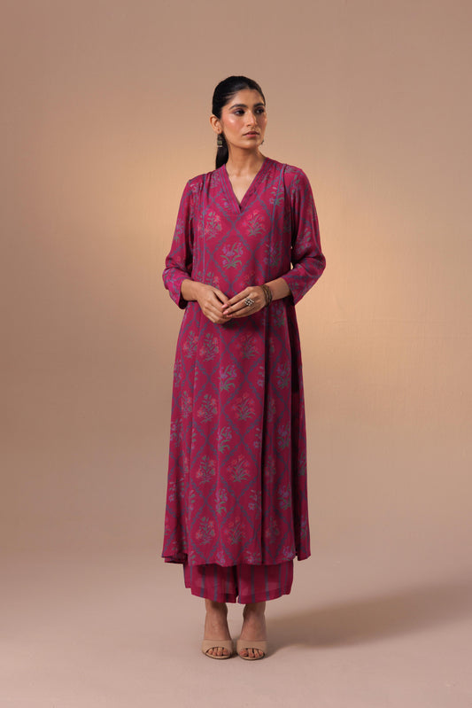 Thea Kurta Set - Hazel Pink