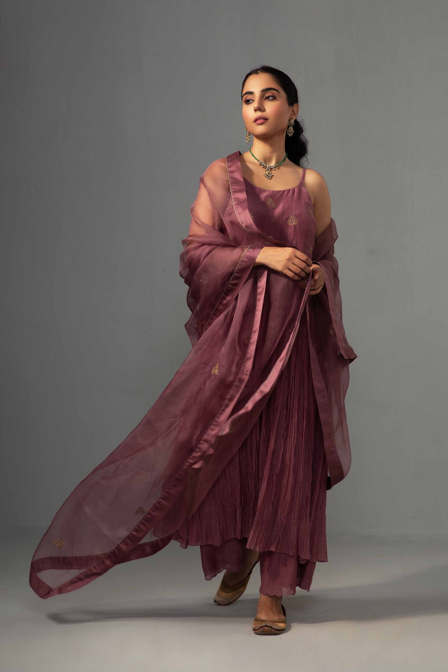 Roomani Ghera Set Mauve