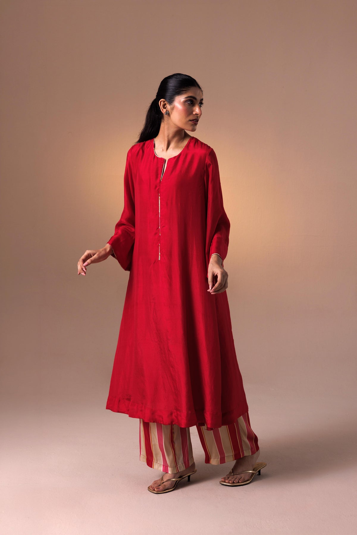 Chaya Kurta Set - Red