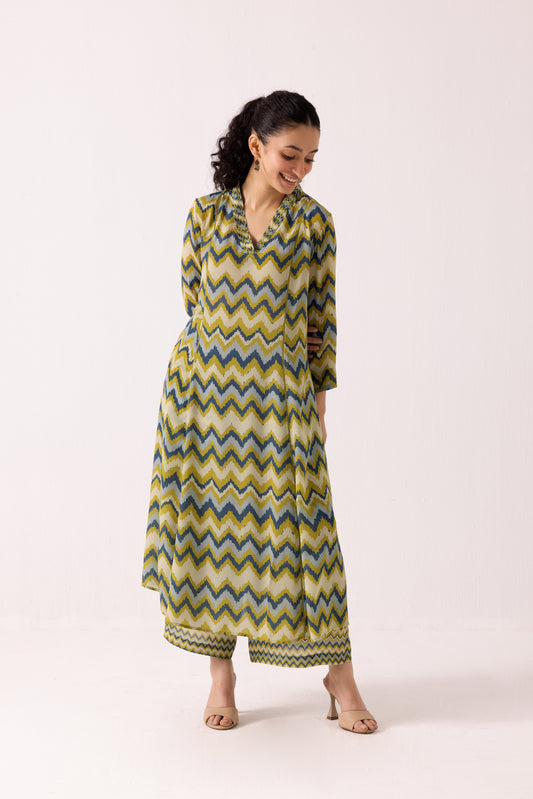 Thea Chevron Set Green