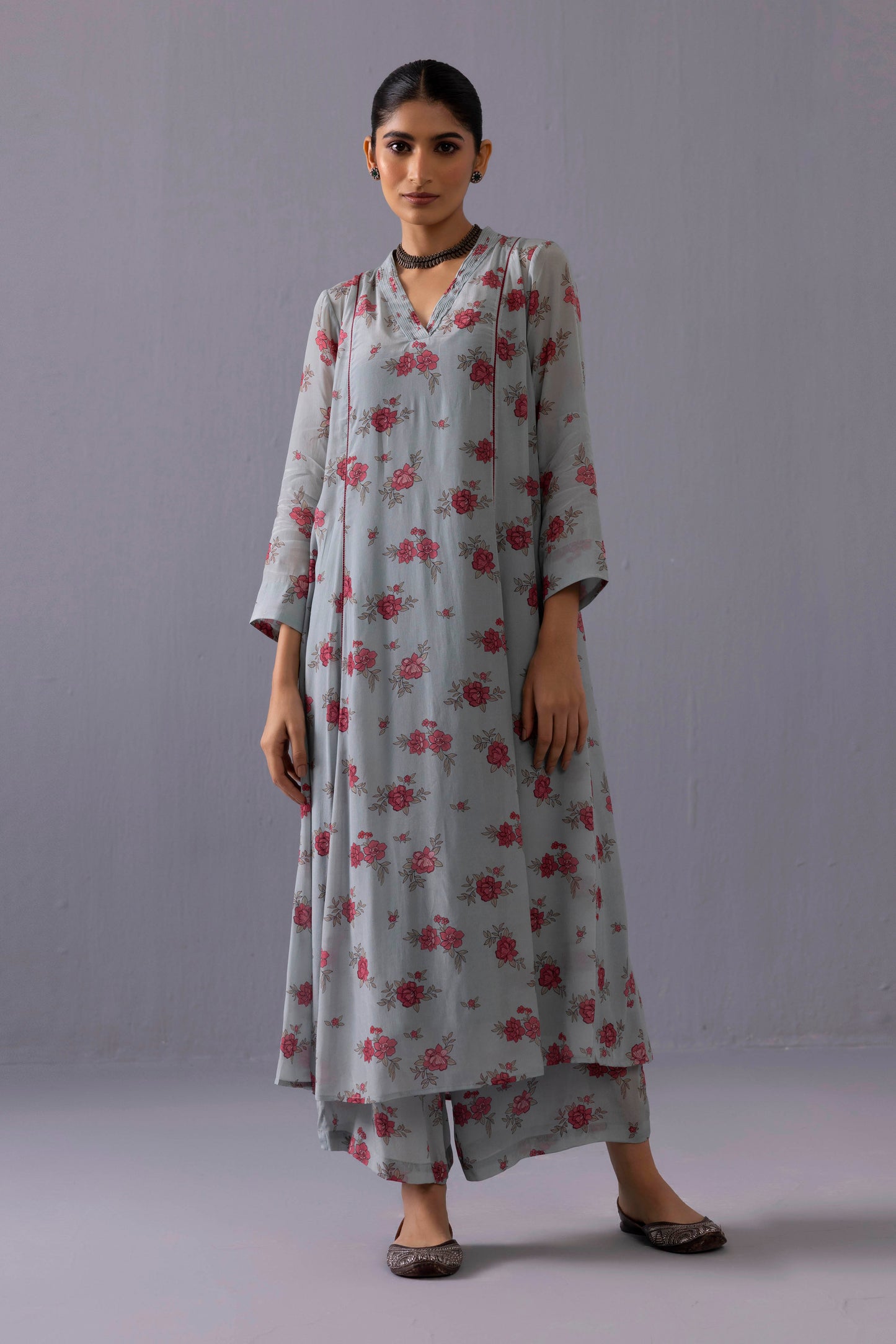 Thea Floral Light blue