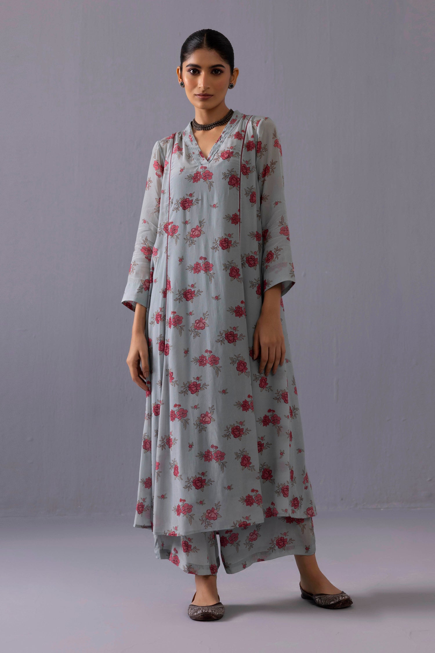 Thea Floral Light blue