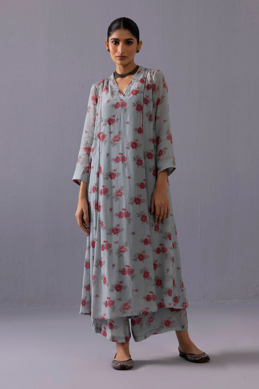Thea Floral Light blue