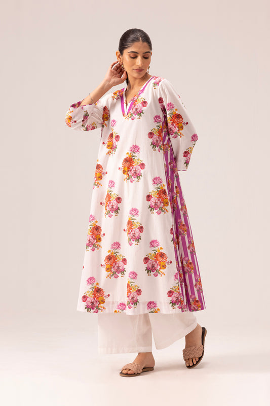 Jia Kurta Pant Set White