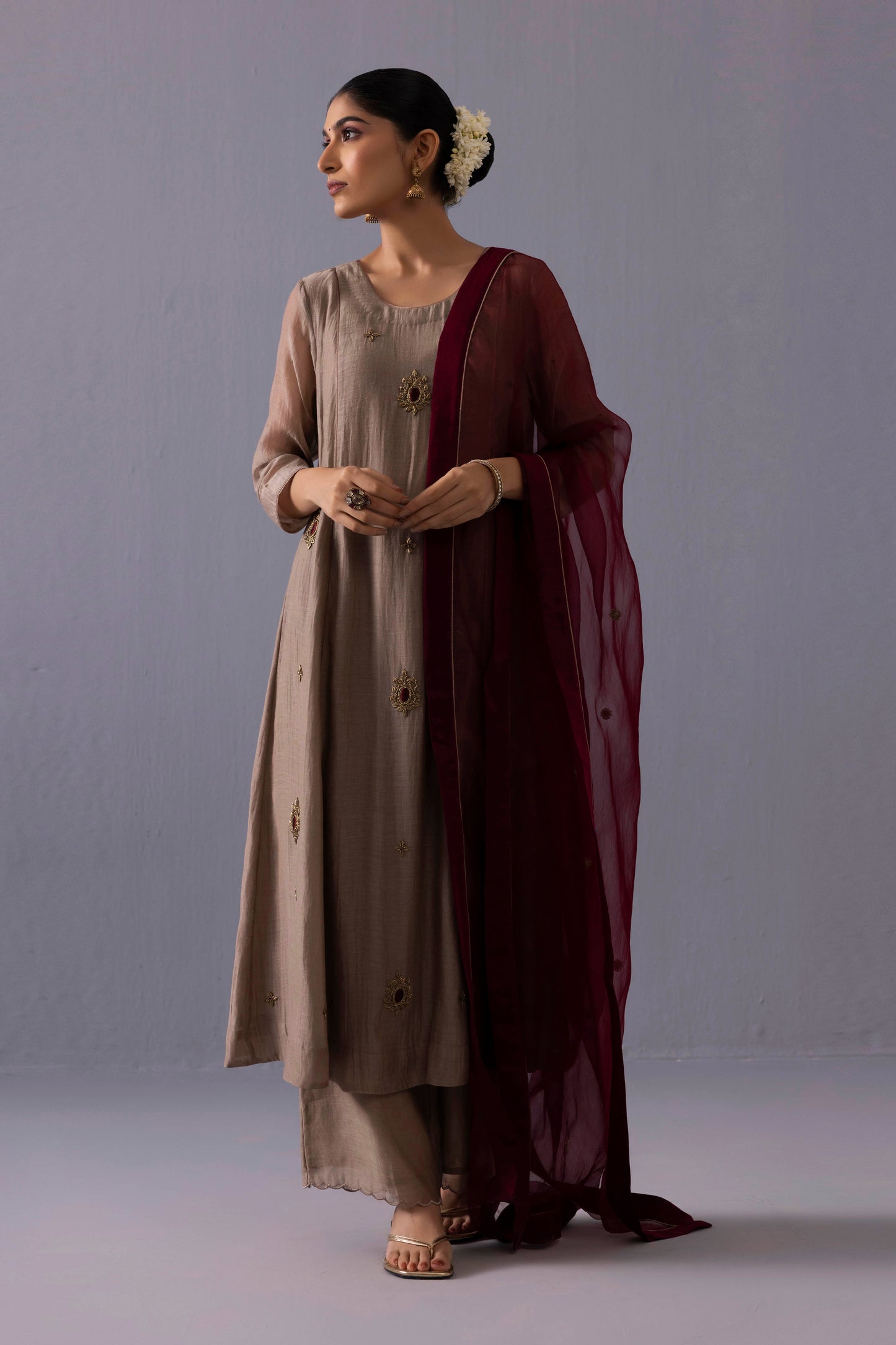 Noor Kurta Set Beige