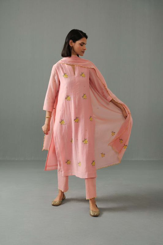 Ella kurta set pink