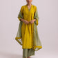 Megha Kurta Dupatta Set Lime Yellow