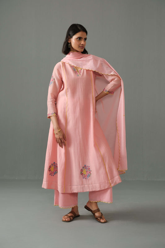 Zoe kurta set pink