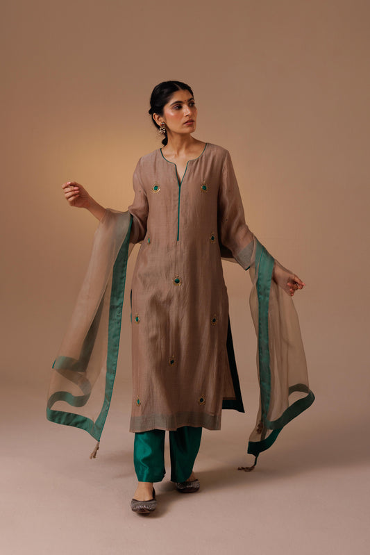 Avanti Color Block - Beige Green